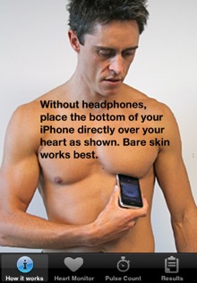 Using Heart Monitor on chest